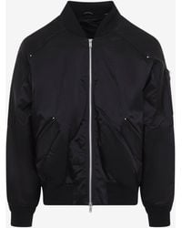 Moose Knuckles - Georgie Satin Hooded Bomber Jacket - Lyst