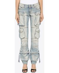 The Attico - Essie Slim-Fit Cargo Jeans - Lyst