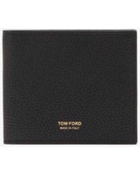 Tom Ford - T-Line Leather Bi-Fold Wallet - Lyst