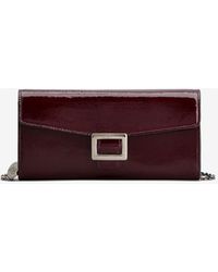 Roger Vivier - Belle Vivier Patent Leather Chain Clutch - Lyst