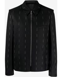 Givenchy - Logo Jacquard Zip-Up Jacket - Lyst