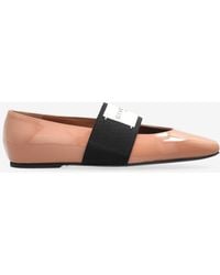 Givenchy - Slice Squared Patent Leather Ballet Flats - Lyst