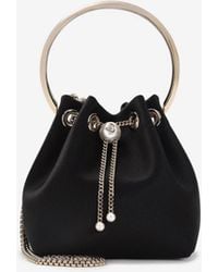 Jimmy Choo - Bon Bon Satin Top Handle Bag - Lyst