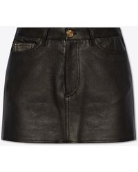 Etro - Nappa Leather Mini Skirt - Lyst