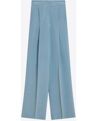Max Mara - Origano Wide-Leg Silk Tailored Pants - Lyst