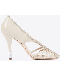 Chloé - Leonie 95 Embellished Leather Pumps - Lyst