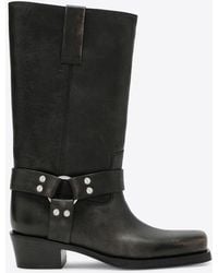 Paris Texas - Roxy 45 Brushed Leather Mid-Calf Boots - Lyst