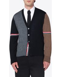 Thom Browne - Fun' Virgin Wool Cardigan - Lyst