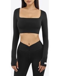 THE GIVING MOVEMENT x YOOX - Square-Neck Cropped Top - Lyst