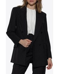 Max Mara - Mattia Double-Breasted Pinstripe Blazer - Lyst