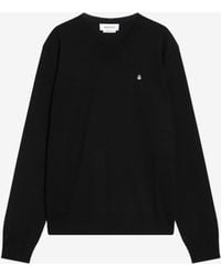 McQueen - Inverted Skull Wool Knit Sweater - Lyst
