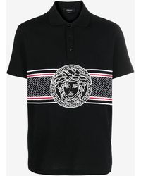 Versace - Medusa Short-Sleeved Polo T-Shirt - Lyst
