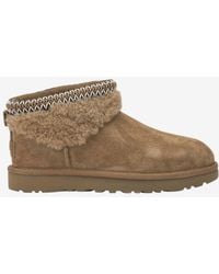 UGG - Classic Ultra Mini Maxi Curly Ankle Boots - Lyst