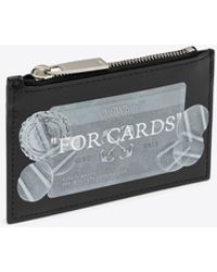 Off-White c/o Virgil Abloh - Quote Bookish Leather Zip Cardholder - Lyst