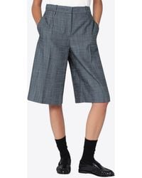 Jil Sander - Silk And Wool-Blend Bermuda Shorts - Lyst