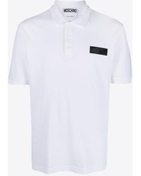 Moschino - Logo-Patch Polo T-Shirt - Lyst