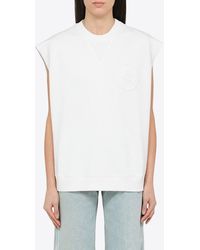 Stella McCartney - Logo-Patch Sleeveless Top - Lyst