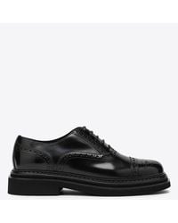 Dolce & Gabbana - Patent Leather Lace-Up Brogue Shoes - Lyst