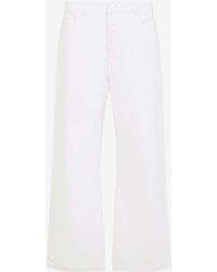 Ami Paris - Logo Patch Wide-Leg Denim Pants - Lyst