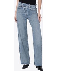 Agolde - Arc Criss Cross Jeans - Lyst
