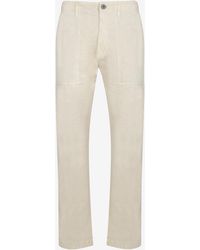 Stone Island - Compass Patch Straight Pants - Lyst