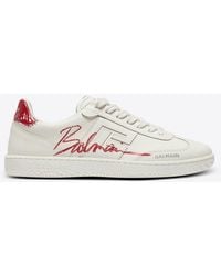 Balmain - Sneakers Swan Lipstick - Lyst