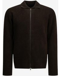 Tagliatore - Zip-Up Wool Cardigan - Lyst