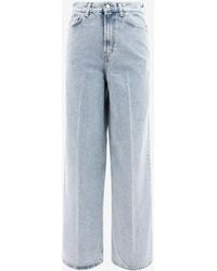 TOTEME - Washed Straight-Leg Jeans - Lyst