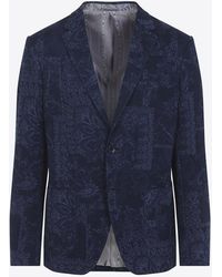 Etro - Roma Single-Breasted Blazer - Lyst