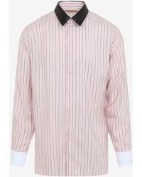 Tom Ford - Long-Sleeved Striped Buttoned Shirt - Lyst
