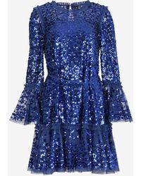 Needle & Thread - Annie Sequin Embellished Mini Dress - Lyst