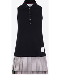Thom Browne - Logo Mini Polo Dress - Lyst
