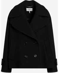 Chloé - Double-Breasted Wool-Blend Coat - Lyst