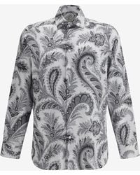 Etro - Floral Paisley Button-Up Shirt - Lyst