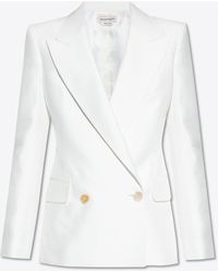 Alexander McQueen - Double-Breasted Buttoned Blazer - Lyst