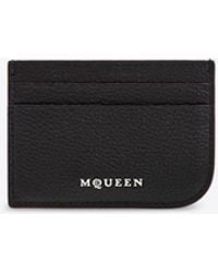 McQueen - Sling Zip Leather Cardholder - Lyst