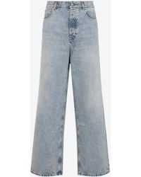 Balenciaga - Classic Logo Patch Baggy Jeans - Lyst