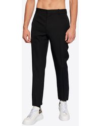 McQueen - Tailored Cigarette Wool Pants - Lyst