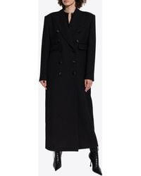 Dolce & Gabbana - Double-Breasted Wool Gabardine Overcoat - Lyst