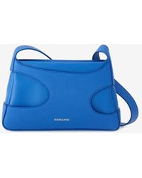 Ferragamo - Mini Leather Shoulder Bag With Cut-Outs - Lyst