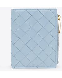 Bottega Veneta - Small Bi-Fold Intrecciato Leather Wallet - Lyst