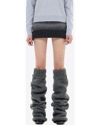we11done - Gradient Boucle Mini Skirt - Lyst