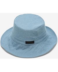 Ganni - Denim Bucket Hat - Lyst