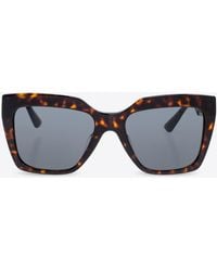 Versace - Greca Square-Framed Sunglasses - Lyst