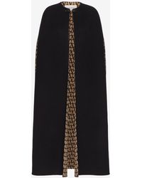Valentino - Toile Iconographe Reversible Wool Cape Coat - Lyst