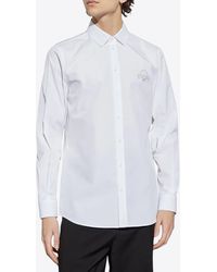 Moschino - Logo Embroidered Buttoned Shirts - Lyst