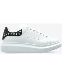McQueen - Leather Low-Top Sneakers With Studs - Lyst