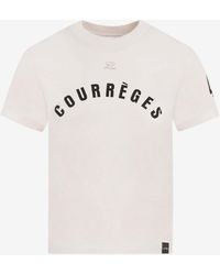 Courreges - Logo-Printed Short-Sleeved T-Shirt - Lyst