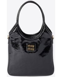 Miu Miu - Ivy Leather Top Handle Bag - Lyst