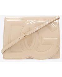 Dolce & Gabbana - Dg Logo Patent Leather Crossbody Bag - Lyst
